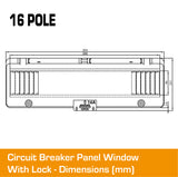 16 Pole Panel Window Cover With Lock