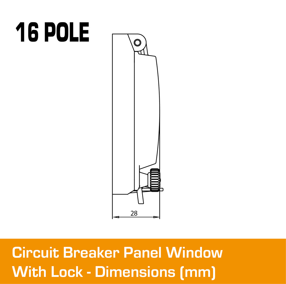 16 Pole Panel Window Cover With Lock