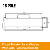 16 Pole Panel Window Cover With Lock