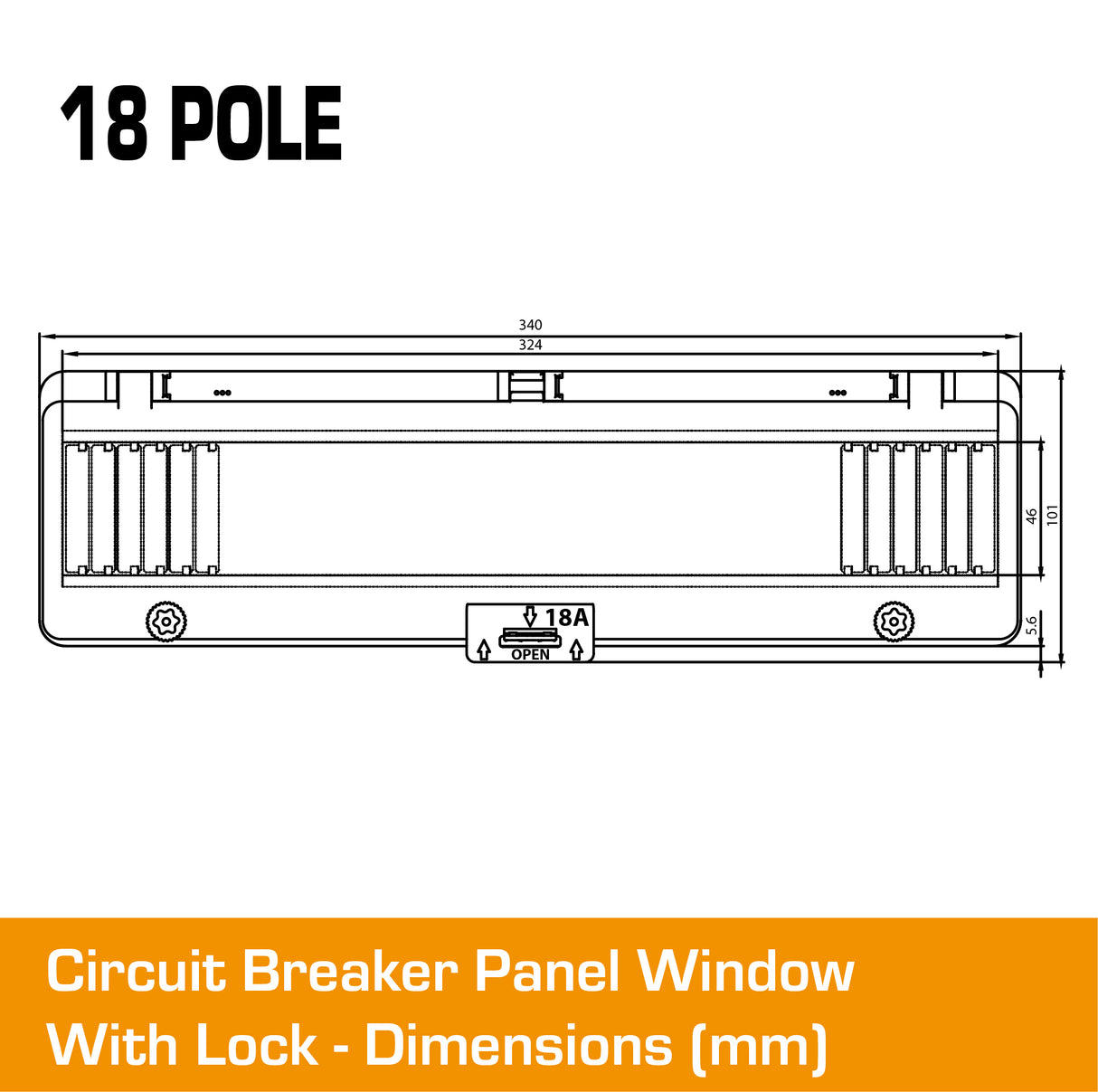 18 Pole Panel Window Cover With Lock