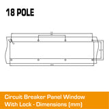 18 Pole Panel Window Cover With Lock