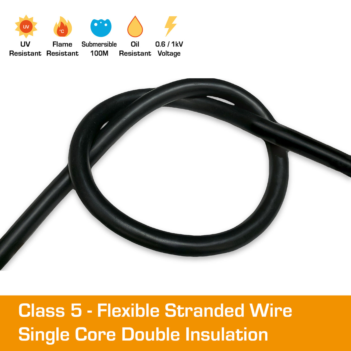 sdi cable black flex