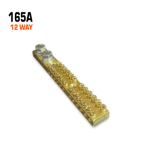 Copper busbar 165 amp 12 way.