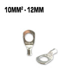 10mm² copper cable lug with a 12mm hole.