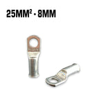 25mm² copper cable lug with a 8mm hole.