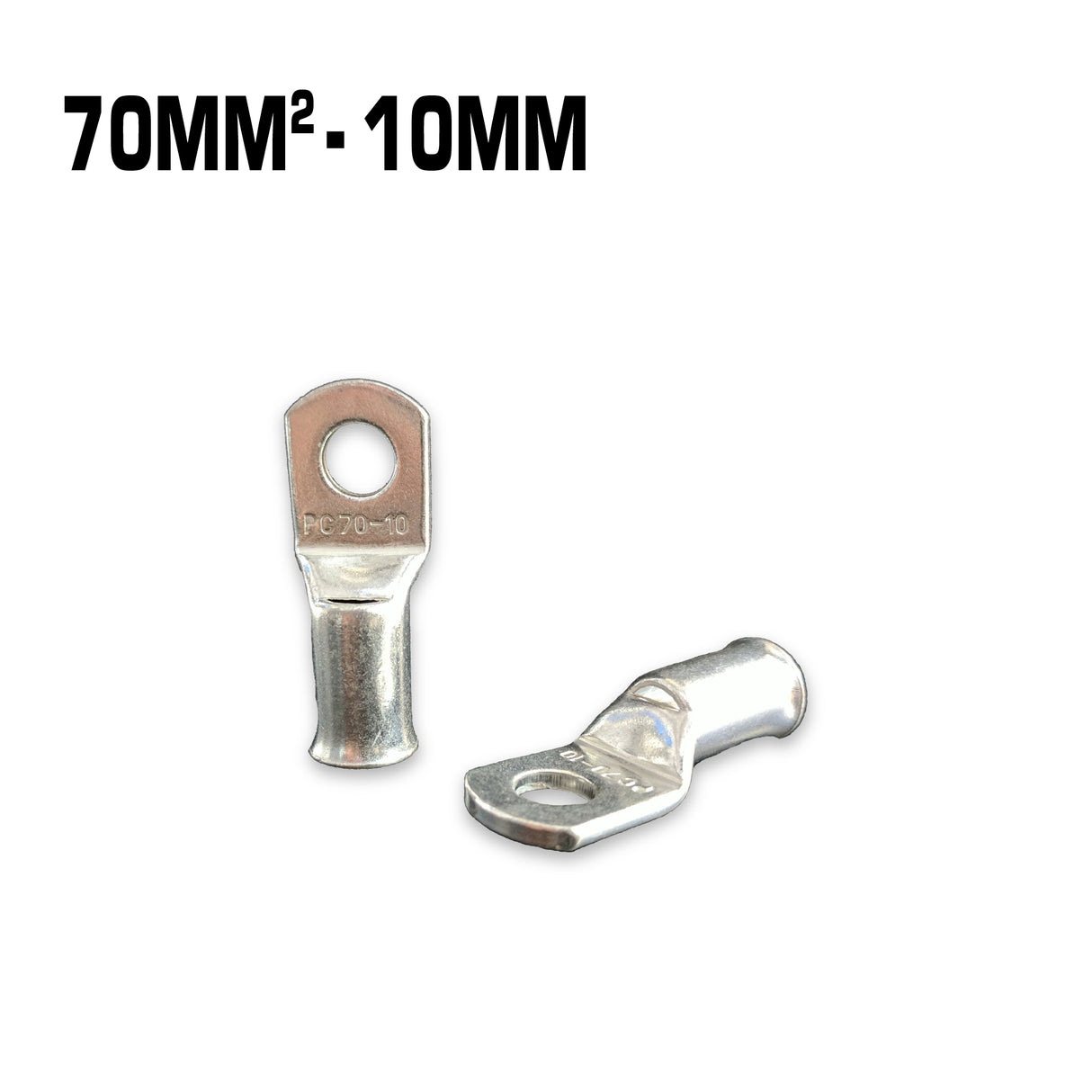 70mm² copper cable lug with a 10mm hole.