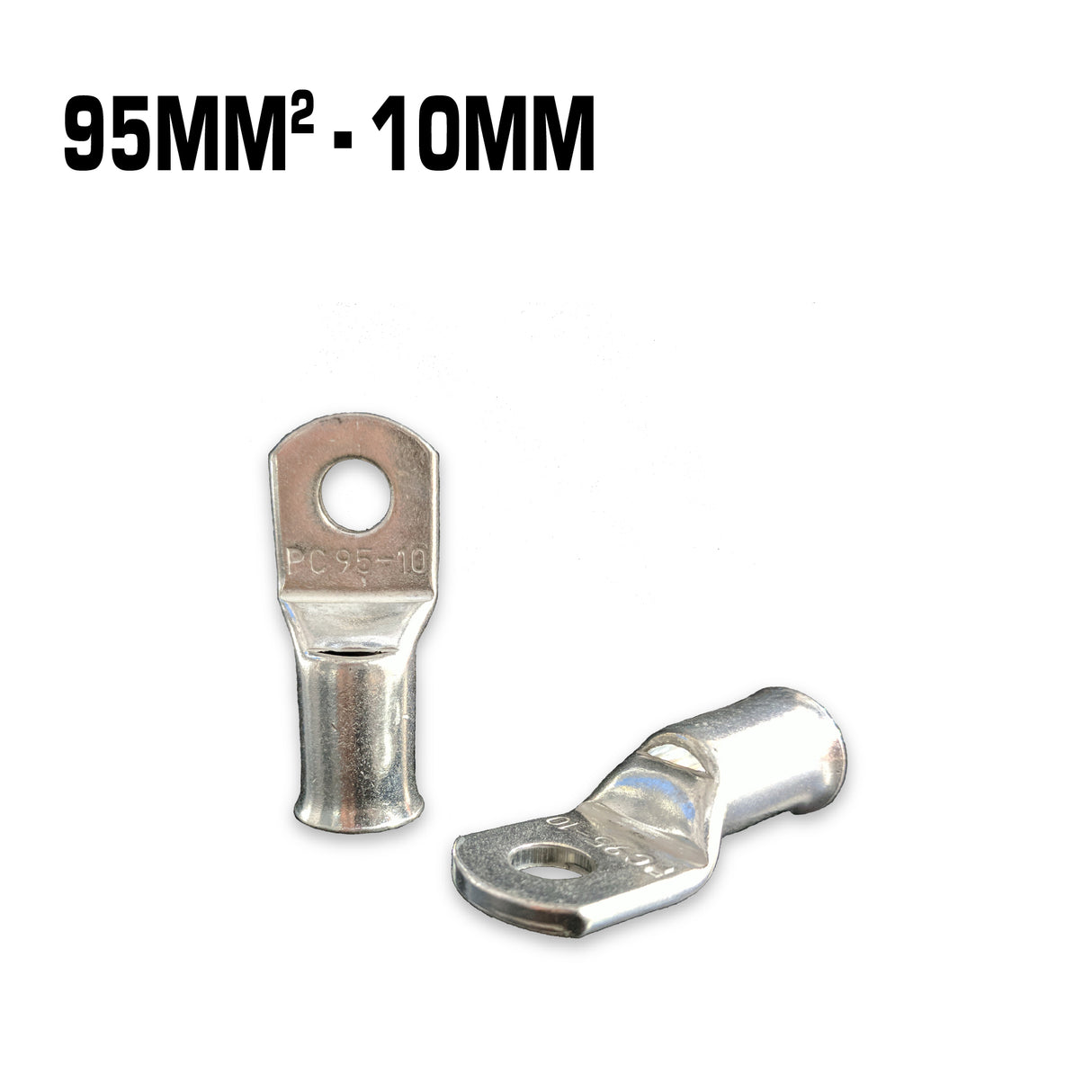 95mm² copper cable lug with a 10mm hole.