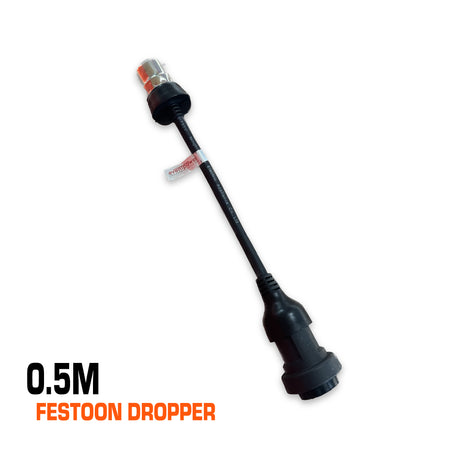 b22 extension lead festoon dropper 0.5m.