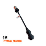 b22 extension lead festoon dropper 1m.