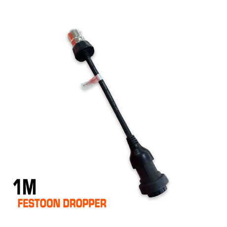 b22 extension lead festoon dropper 1m.