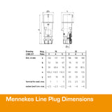 MENNEKES 16A Plug 3 PIN IP44