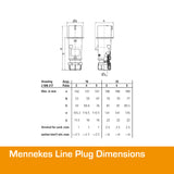 MENNEKES 32A Plug 3 PIN IP44