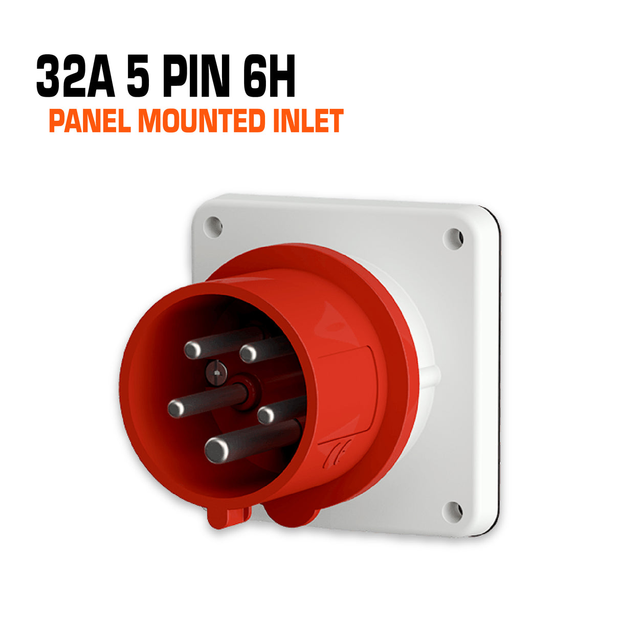 MENNEKES 32A Panel Mounted Inlet 5 PIN IP44