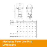 MENNEKES 32A Plug 4 PIN Reefer IP67