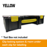 Yellow clips to suit Tool Box Organizer