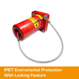 POWERSAFE Panel Drain Red IP67 Environmental Cap