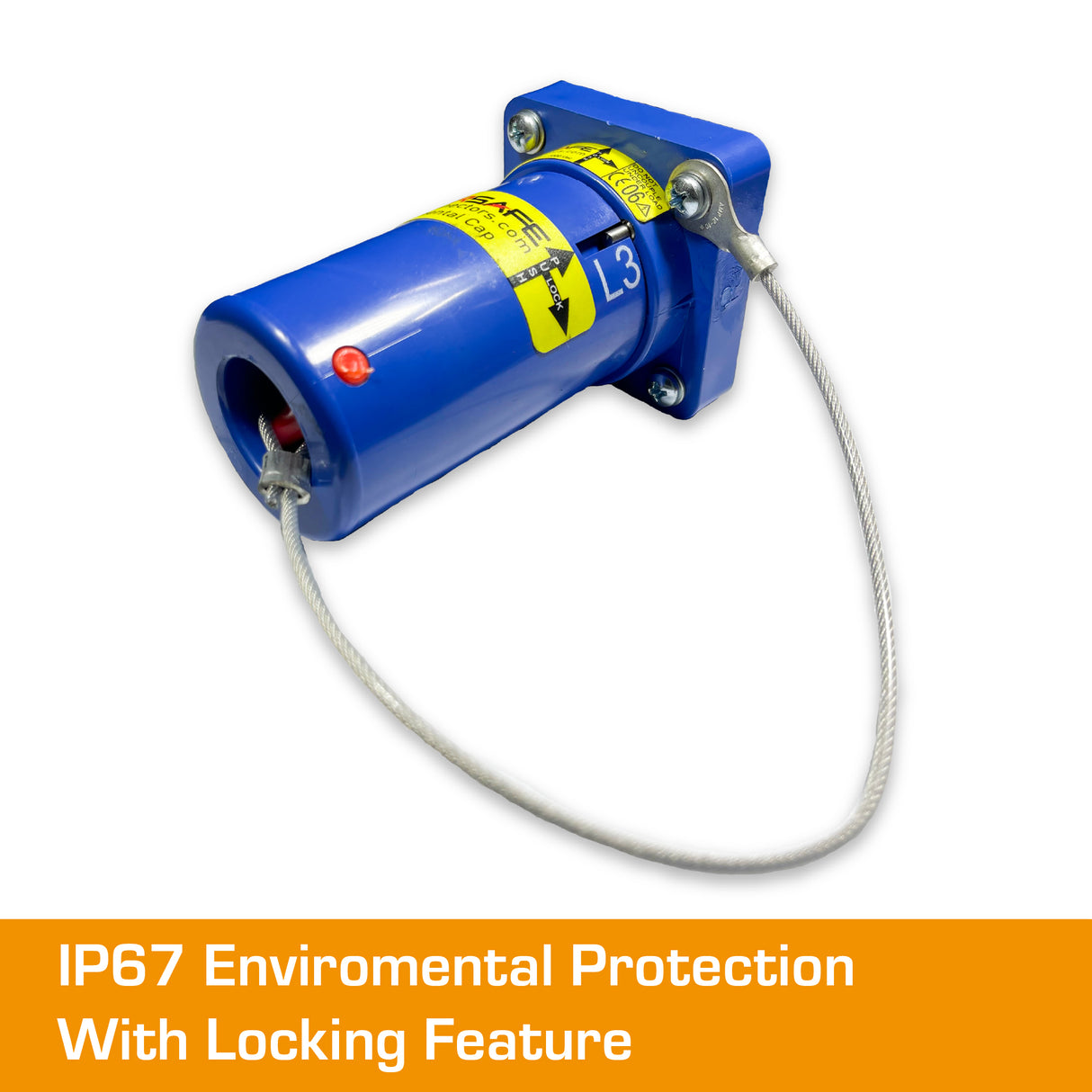 POWERSAFE Panel Drain Blue IP67 Environmental Cap