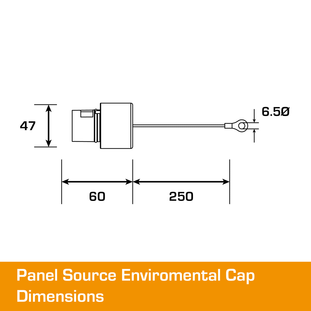 POWERSAFE Panel Source Green IP67 Environmental Cap