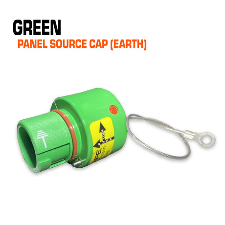 Powersafe green panel source cap.