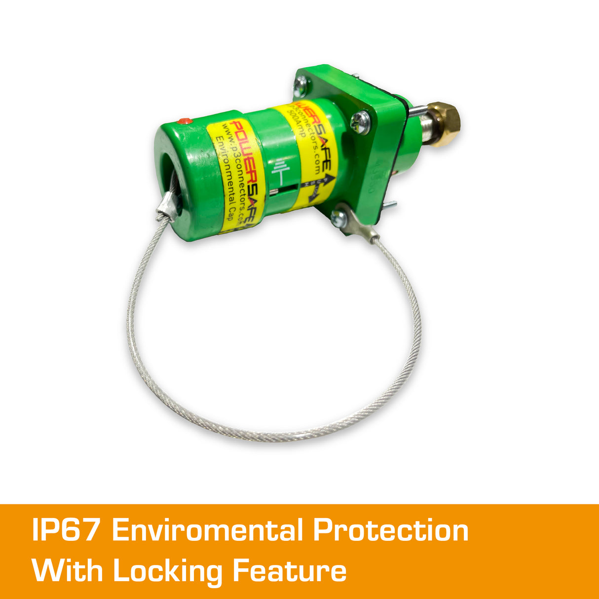 POWERSAFE Panel Source Green IP67 Environmental Cap