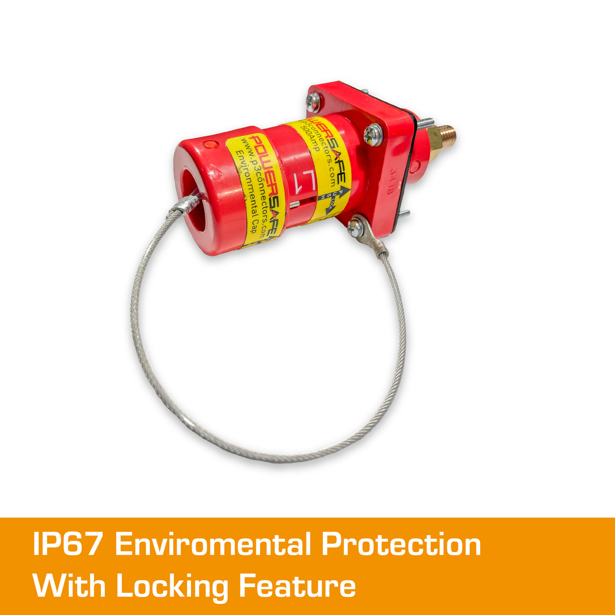 POWERSAFE Panel Source Red IP67 Environmental Cap