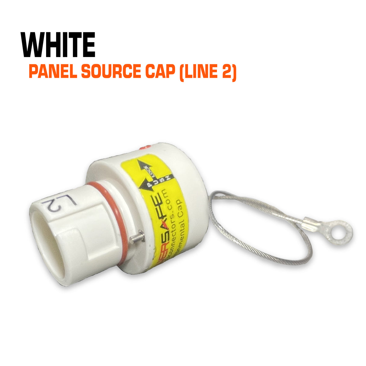 Powersafe white panel source cap.