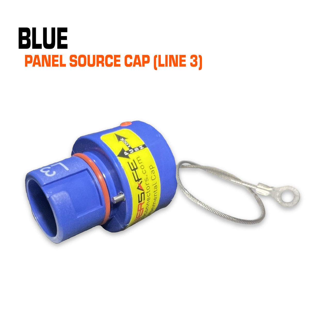 Powersafe blue panel source cap.