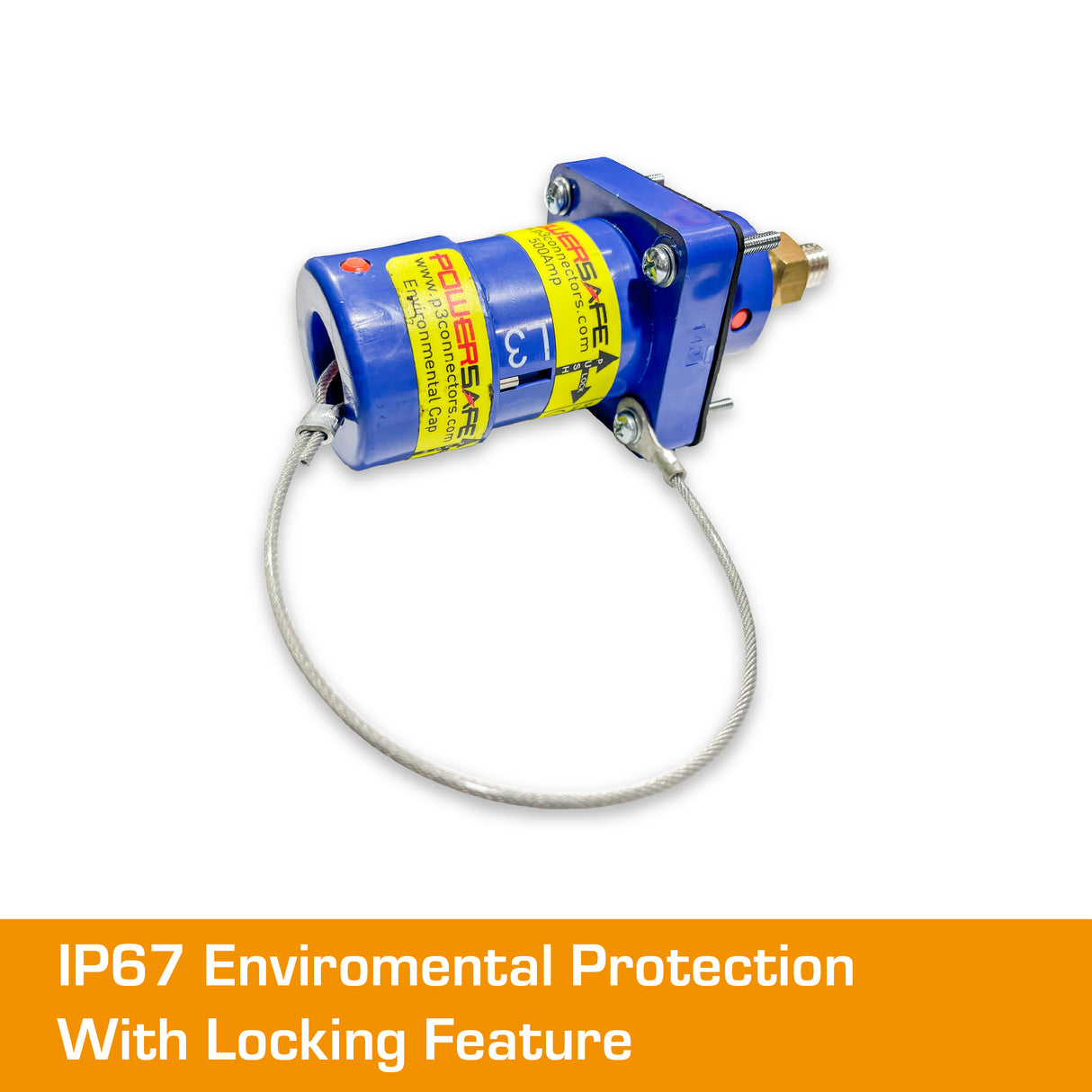 POWERSAFE Panel Source Blue IP67 Environmental Cap