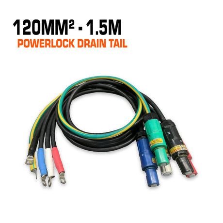 PowerLock drain tail cable 120mm², 1.5 metre.