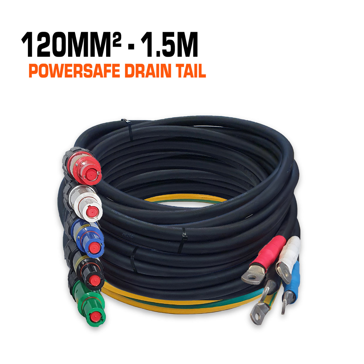 powersafe drain tail 120mm2 extension lead 1.5 metres