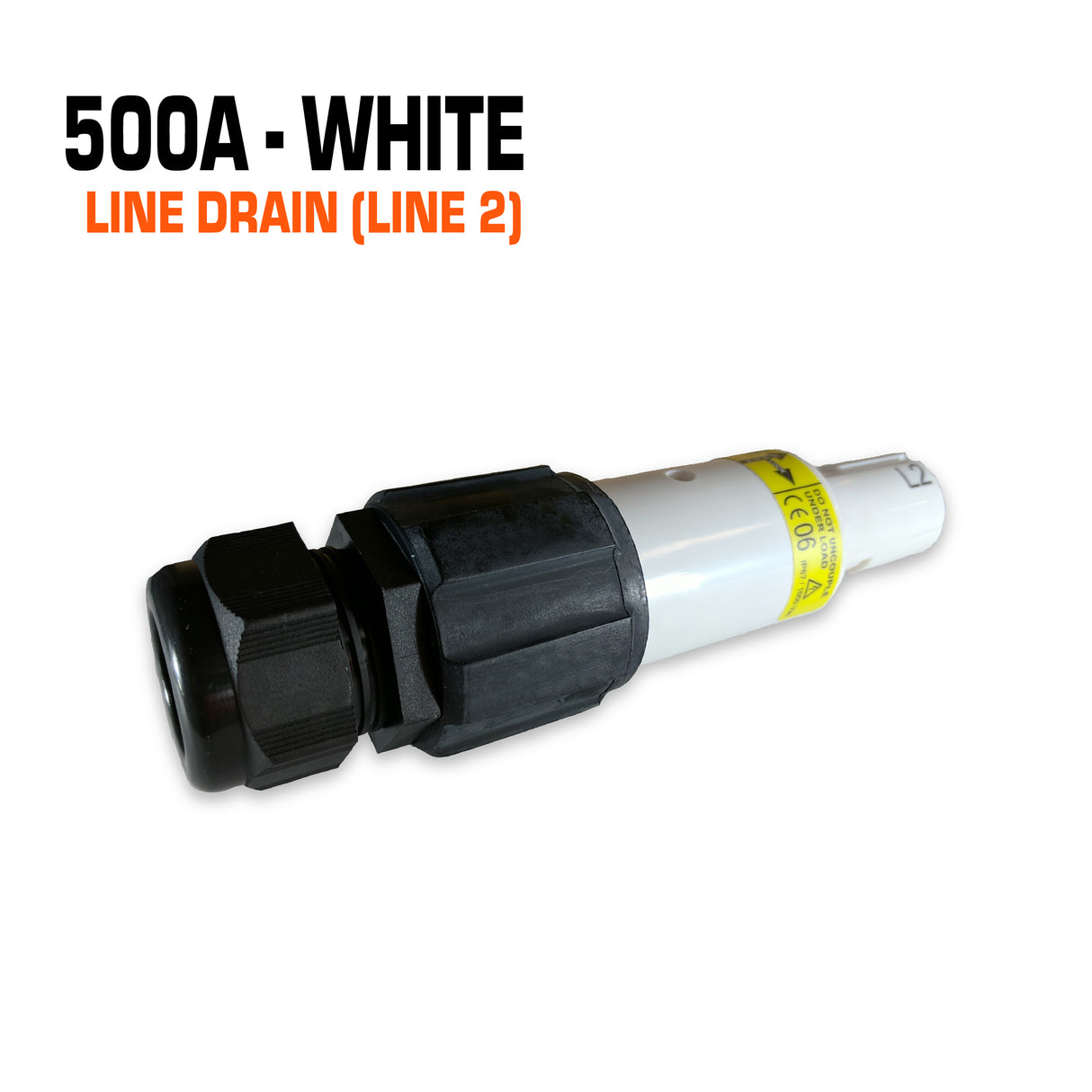 Powersafe 500 amp white line drain connector.