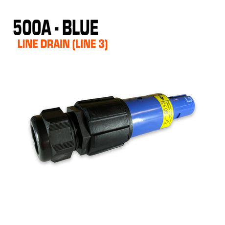 Powersafe 500 amp blue line drain connector.