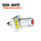 Powersafe 500 amp white panel drain connector.