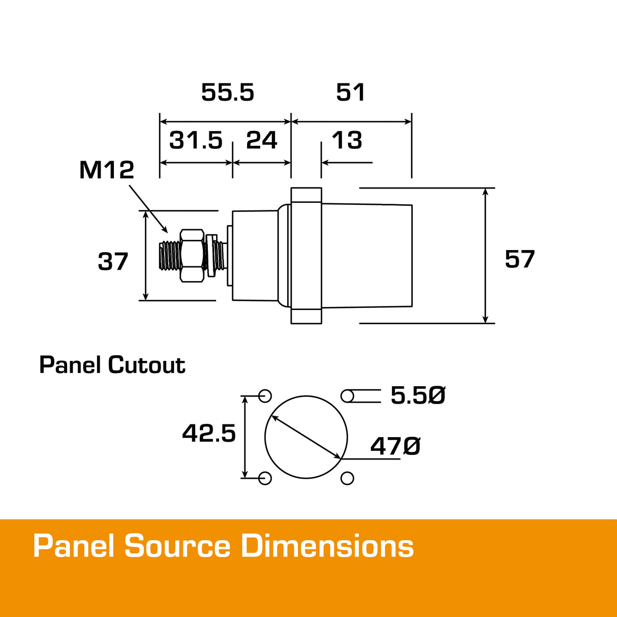 POWERSAFE Panel Source 500A Black