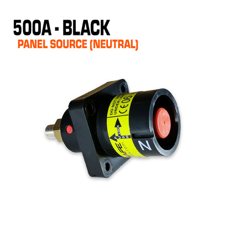 Powersafe 500 amp black panel source connector.