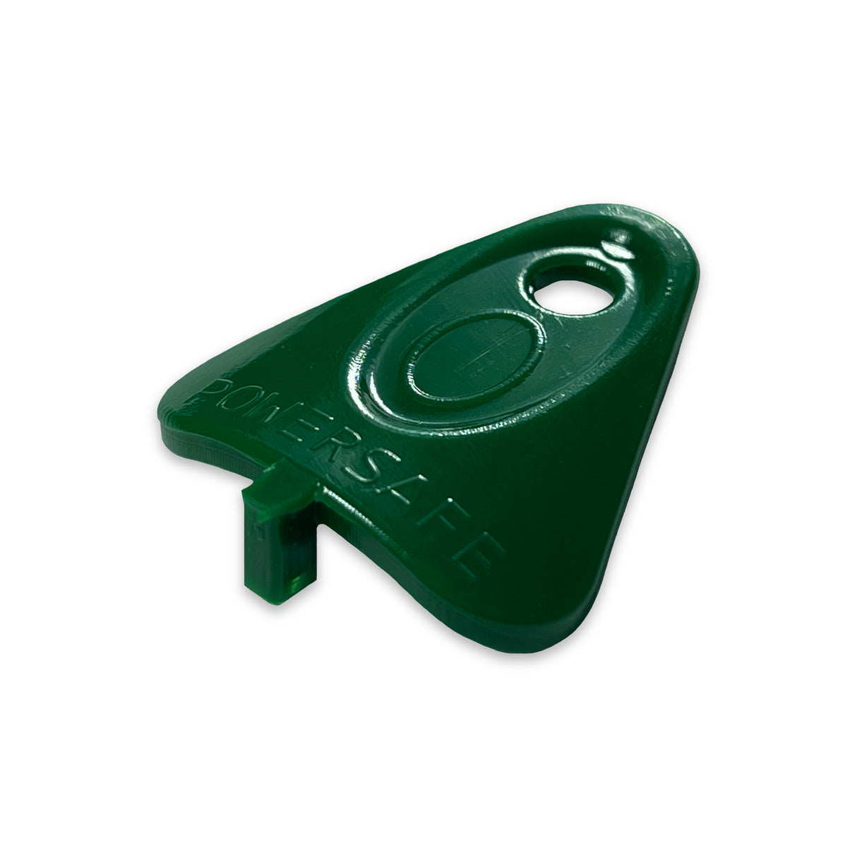 Powersafe green secondary lock release key.