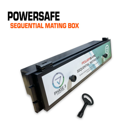 Powersafe sequential mating box with key.