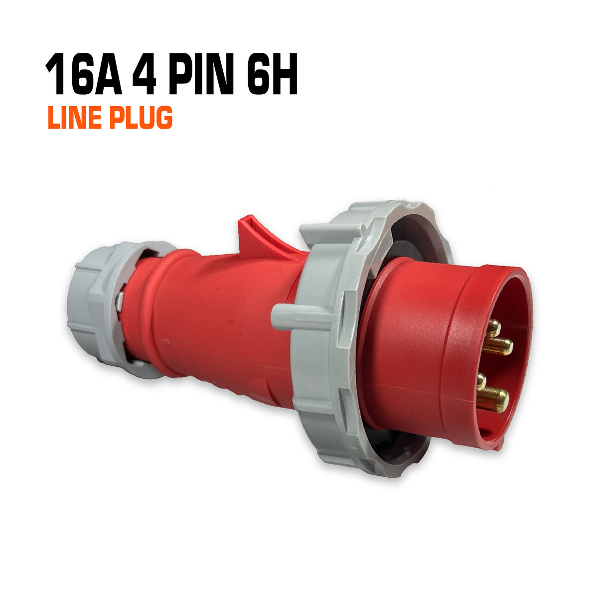 Qixing 16 amp 4 pin red line plug.