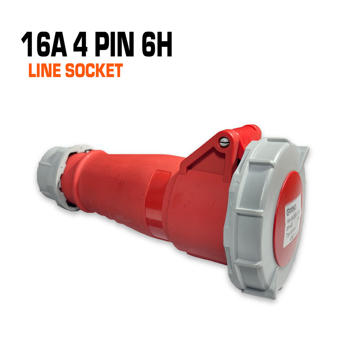 Qixing 16 amp 4 pin red line socket.