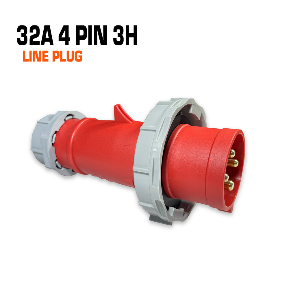 Reefer Plug Adapter QIXING IP67 Line Plug - 32A 4 Pin Reefer QX2175 – EVENTPOWER EQUIPMENT