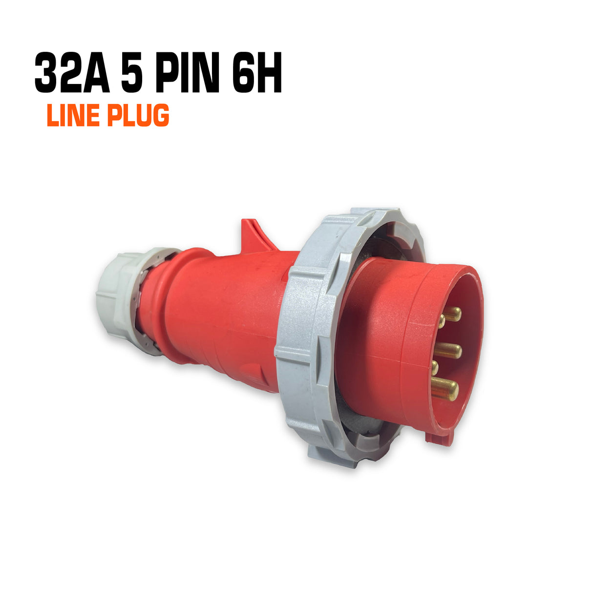 Qixing 32amp 5 pin red line plug.