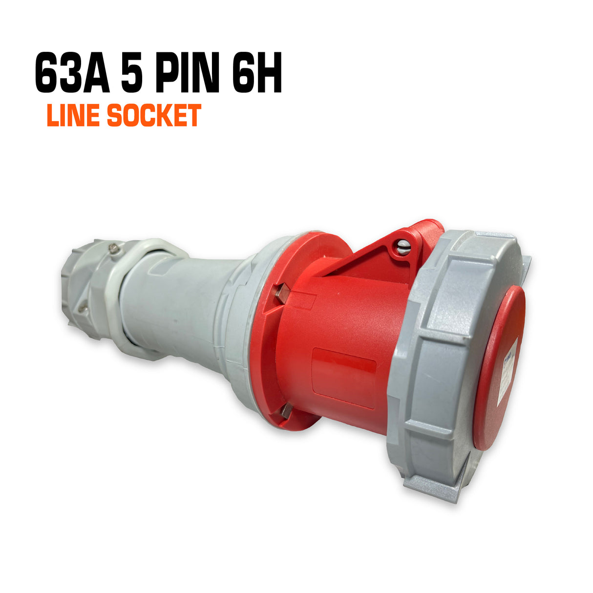 Qixing 63 amp 5 pin red line socket.