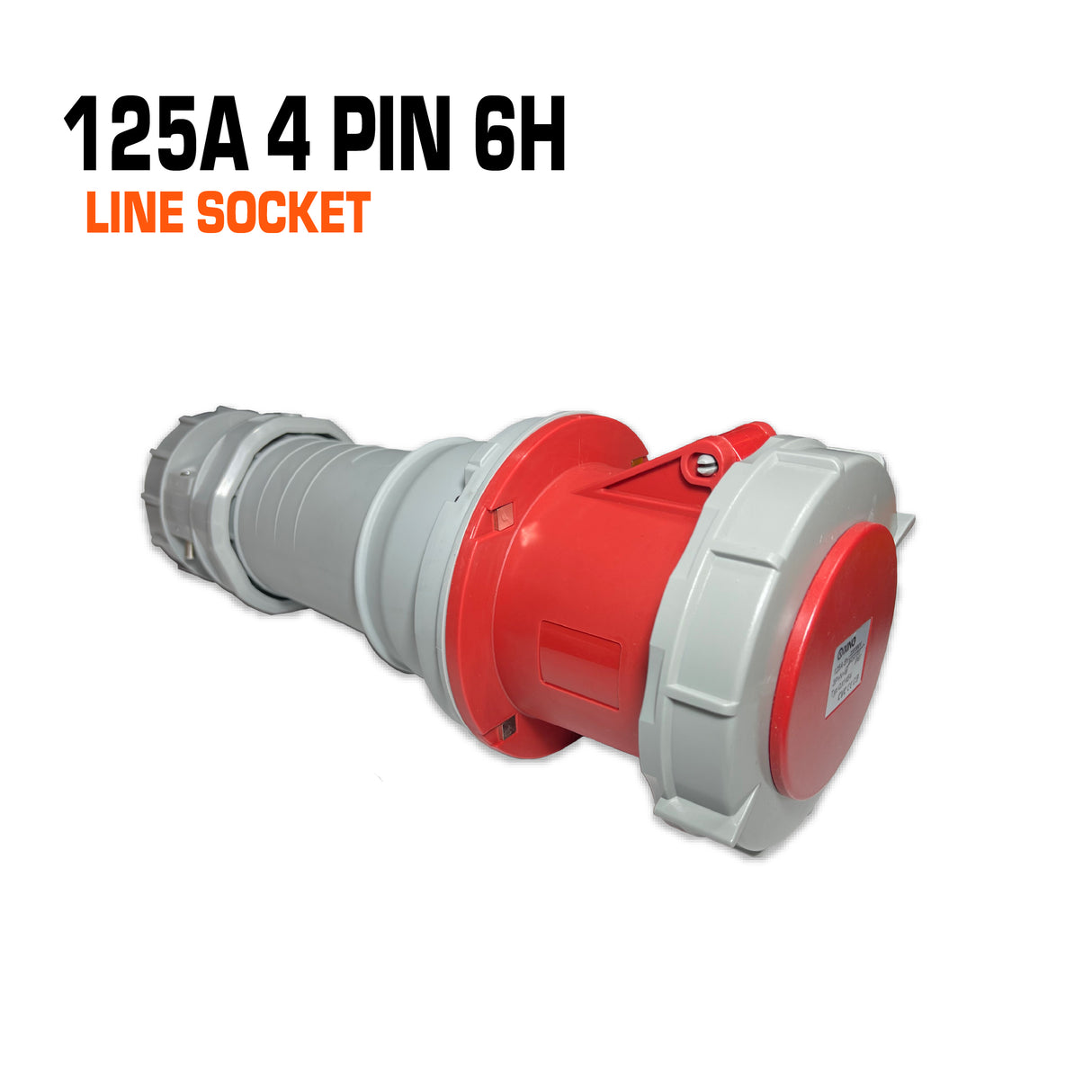 QIXING IP67 Line Socket - 125A 4 PIN QX1450