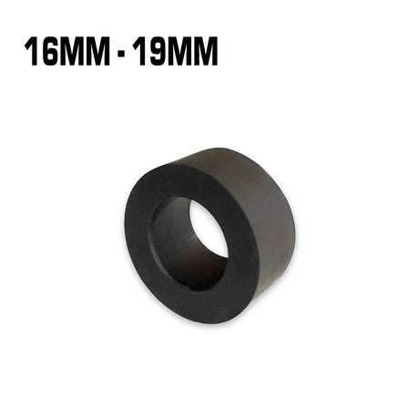 Rubber bushing 16mm - 19mm black.