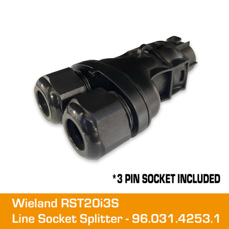 WIELAND RST20i3 Line Socket Splitter G3 screw fitting