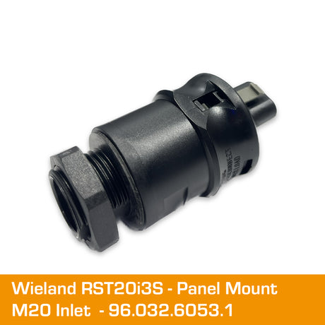 WIELAND RST20i3 Panel inlet  3P Screw M20 thread G3.