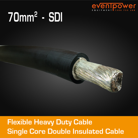 70mm2 SDI Black Flex Cable