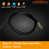 4mm2 3C+E Black Flex Cable