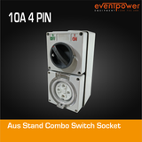 Aus Stand Combo Switch Socket 10A 4 PIN