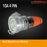 Aus Stand Line Socket 10A 4 PIN